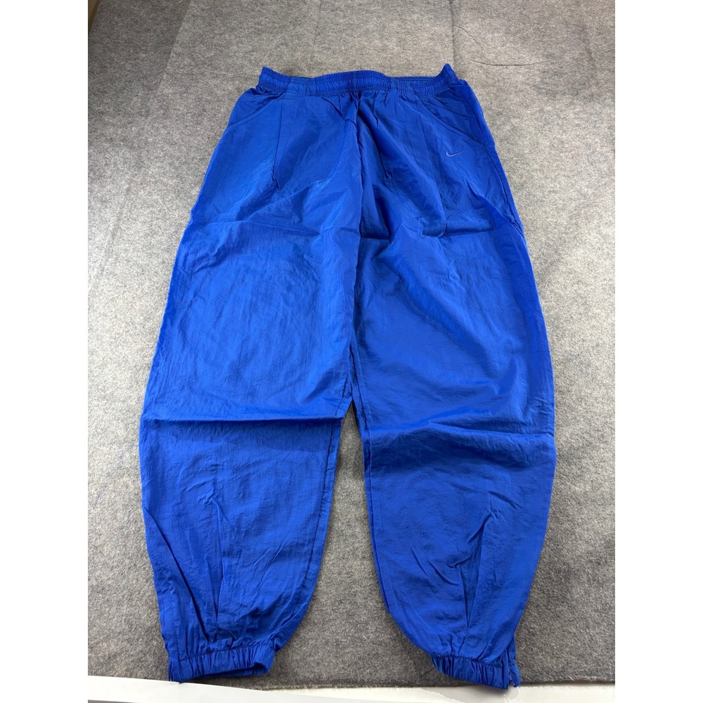 Nike VTG Windbreaker Track Pants Blue Nylon Baggy Skater Y2K Mens XXL Joggers
